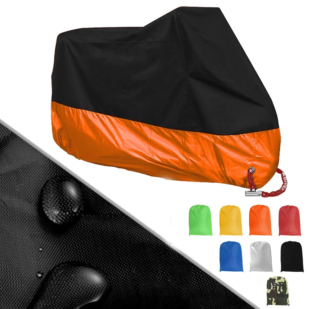 

Motorcycle Covers Waterproof UV Protector Raincoat Moto Scooter For TRIUMRH Buell Aprilia sr 50 rs 125 Benelli trk 502 Moto 125