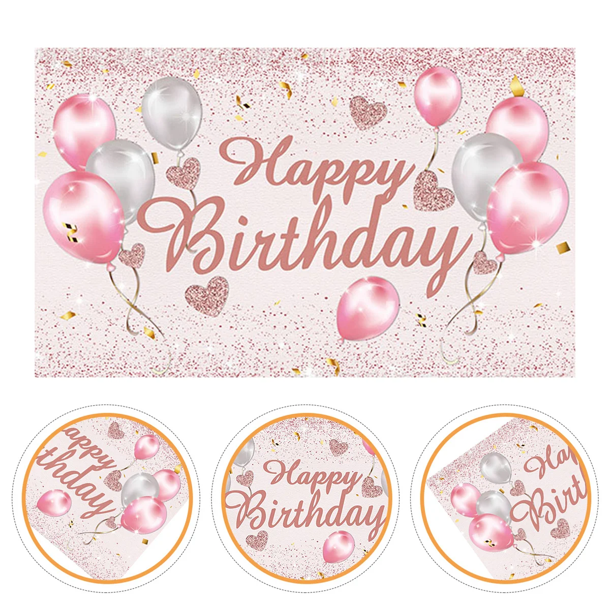 

Birthday Party Banner Decorative Birthday Background Hanging Banner Photo Prop