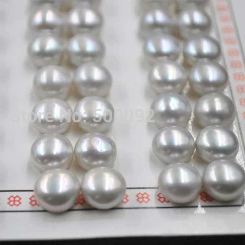

wholesale 72 PCS ( 36pairs) half drilled gray pearl free shipping