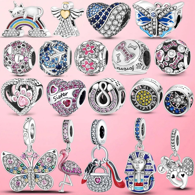 

Шарм-бусина для браслета, серебро 925 пробы, с фианитом