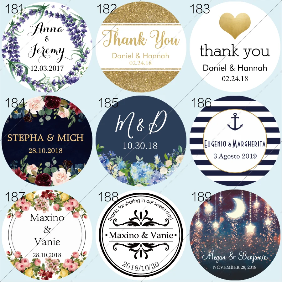 Фото Custom Wedding Stickers, Invitations Seals, Birthday, Baby Shower, Favors, Picture, Personalized Labels, 100 Pieces №4