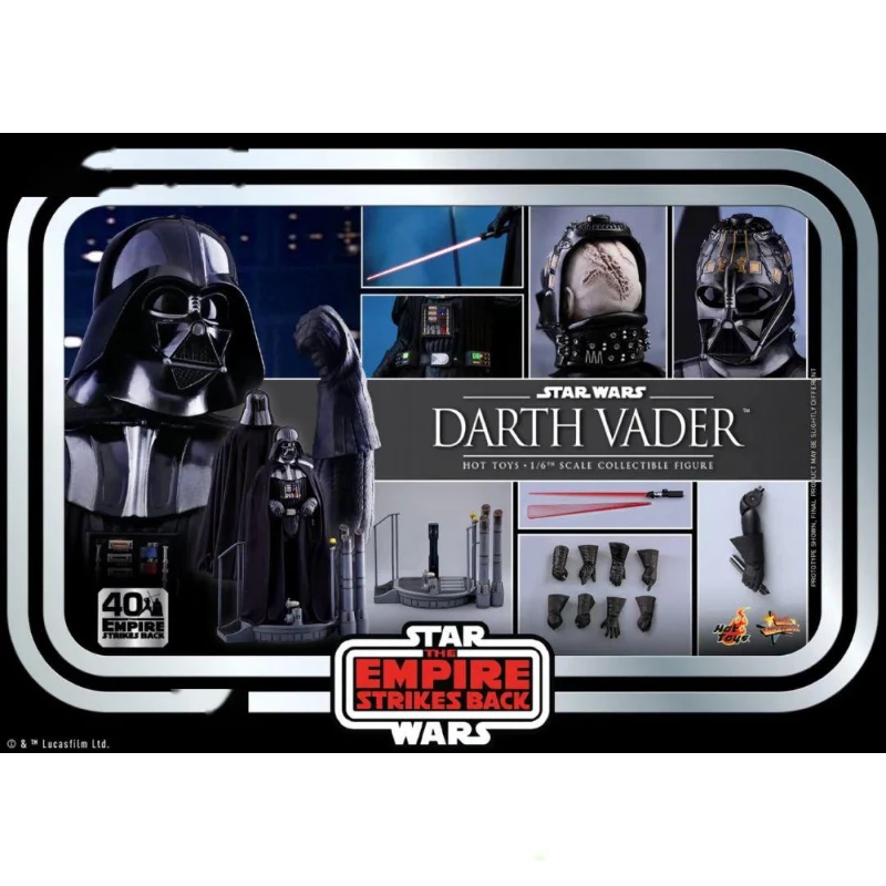 

In Stock HOTTOYS HT 1/6 MMS572 Star Wars 5 40th Anniversary Edition Darth Vader Action Figure Toy Gift Model Collection Hobbies