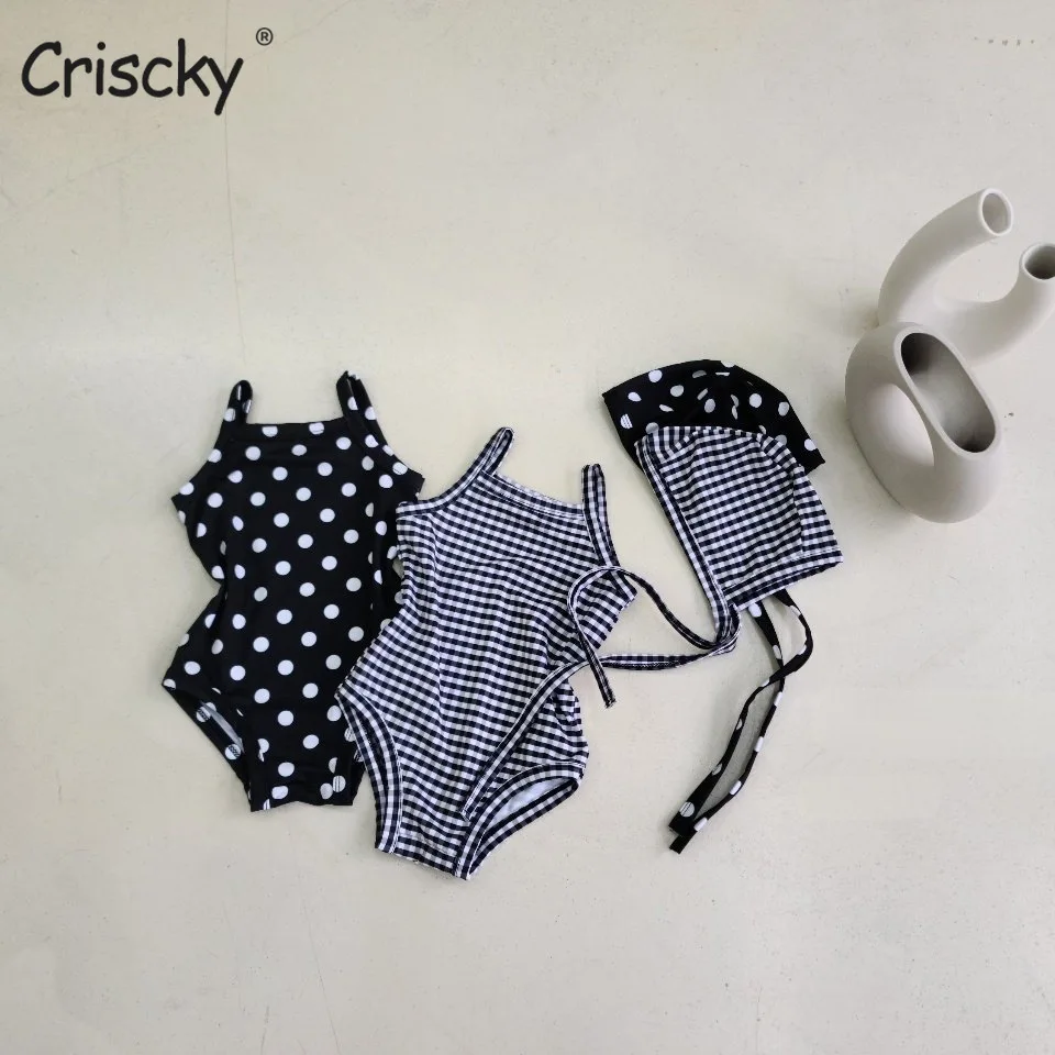 

Criscky Infant Toddler Baby Kid Girls Swimsuit Floral Print Plaid Swimwear Summer Girl Beachwear Bathing Baby Girl Swimwear