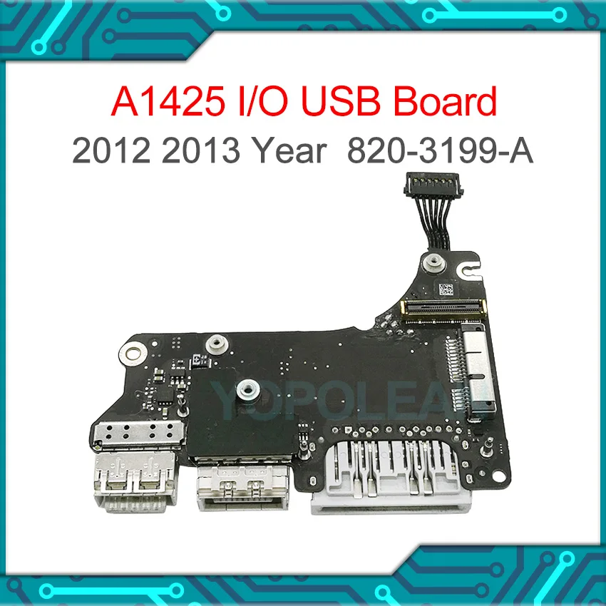 

Оригинальная плата для ноутбука A1425, USB SD I/O плата для чтения карт для MacBook Pro A1425 13,3 "Retina 820-3199-A 661-7012 2012 2013