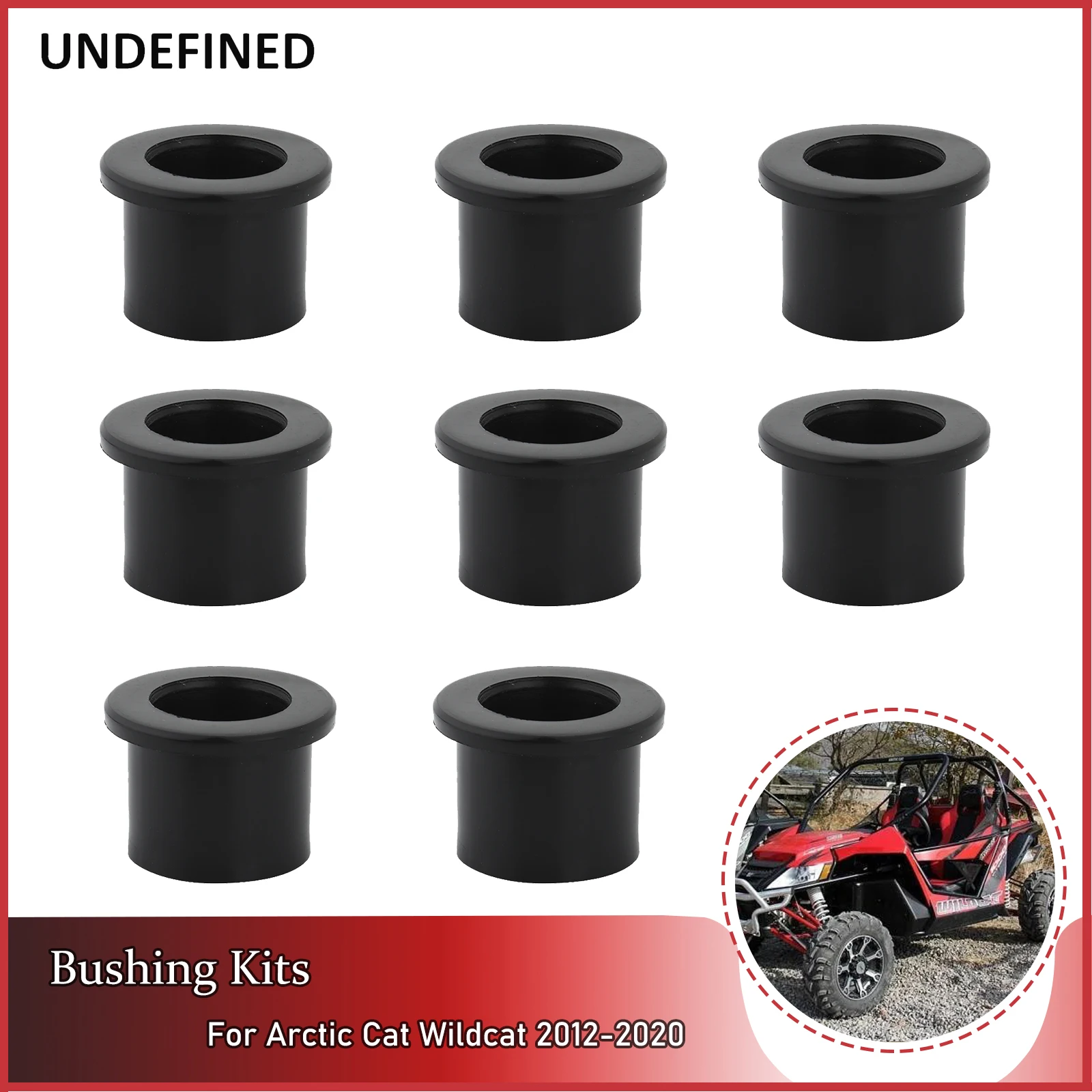 

A-Arm Bushing Kit Black Plastic Shock Absorber Front Rear Suspension Assembly 0403-264 For Arctic Cat Wildcat Trail LTD XT EPS