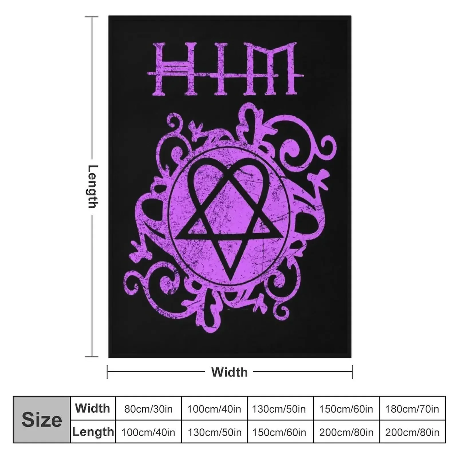 Винтажное одеяло для фотосъемки Him Ville Valo Band романтическое потрясающее любителей