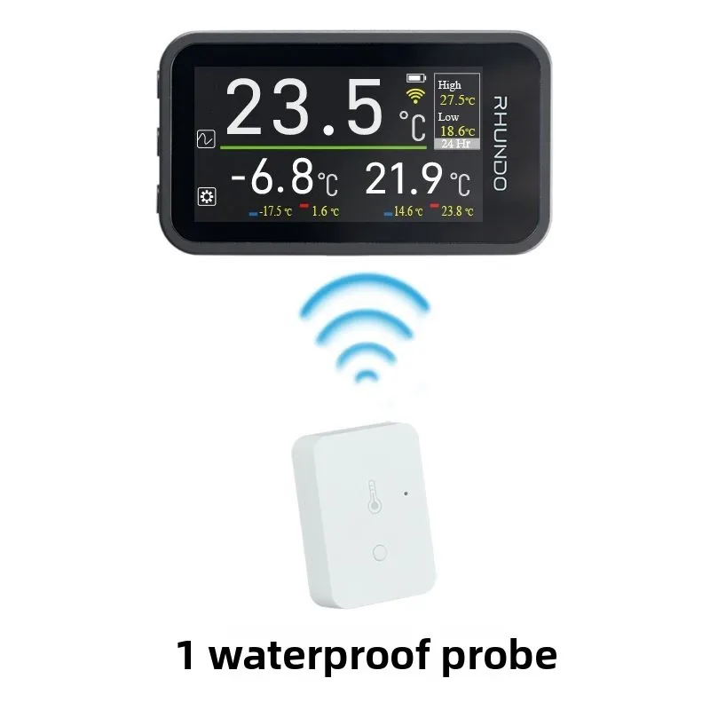 

Бытовой внутренний и наружный беспроводной электронный термометр, автомобильный температурный прибор, высокая и низкая температура, светящийся