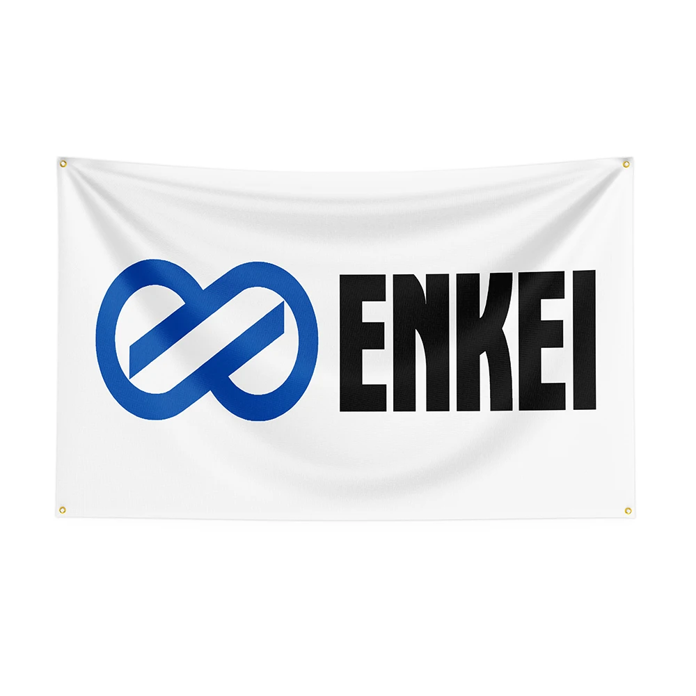 

90x50cm Enkeis Flag Polyester Printed Racing Car Banner For Decor -ft Flag DecorFlag Banner For Decor
