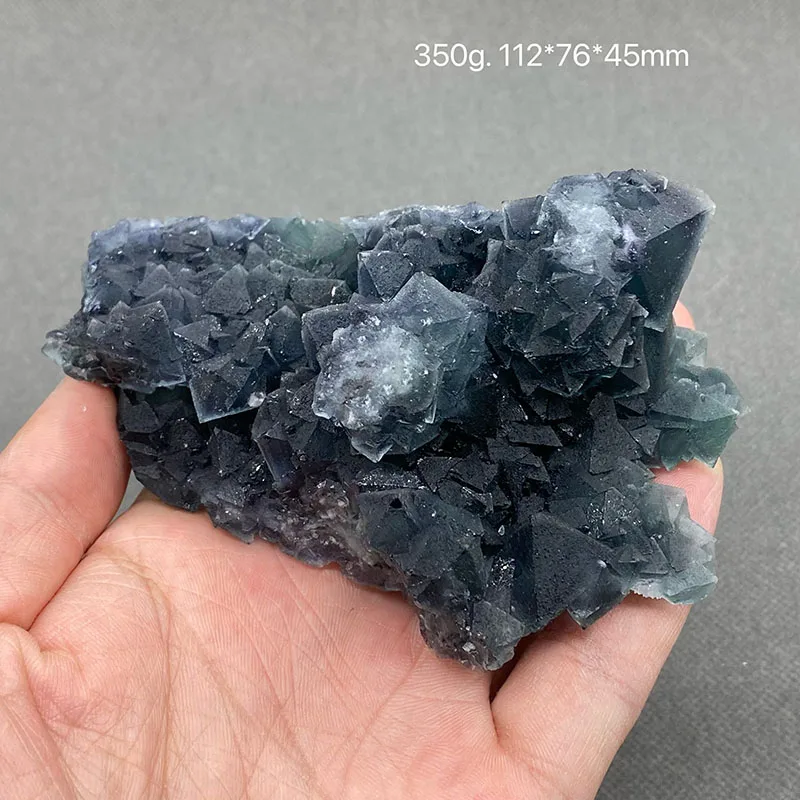 100% натуральный Китай Фуцзянь синий зеленый флюорит кластер минералов камни и