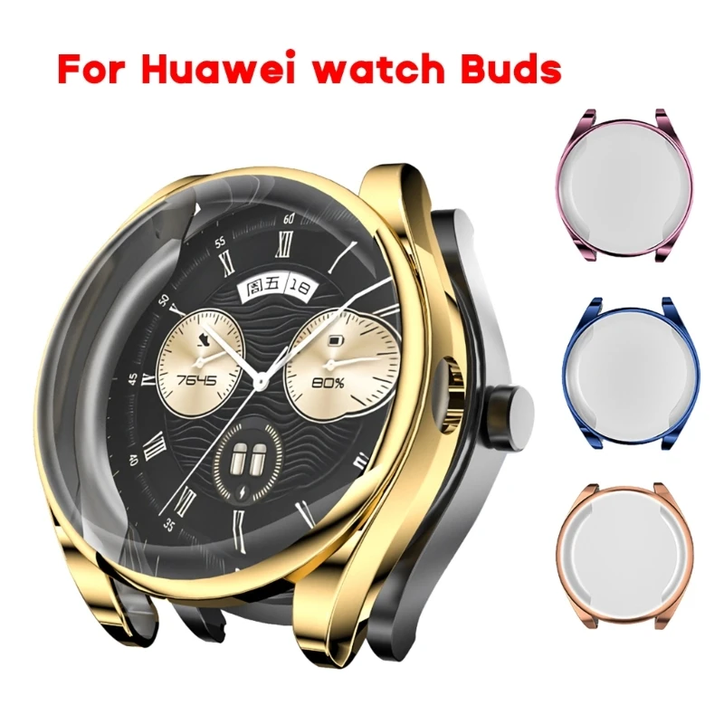 

Мягкий защитный чехол из ТПУ для экрана, совместимый с Huawei Watch Buds, устойчивый к царапинам защитный чехол, ударопрочный бампер