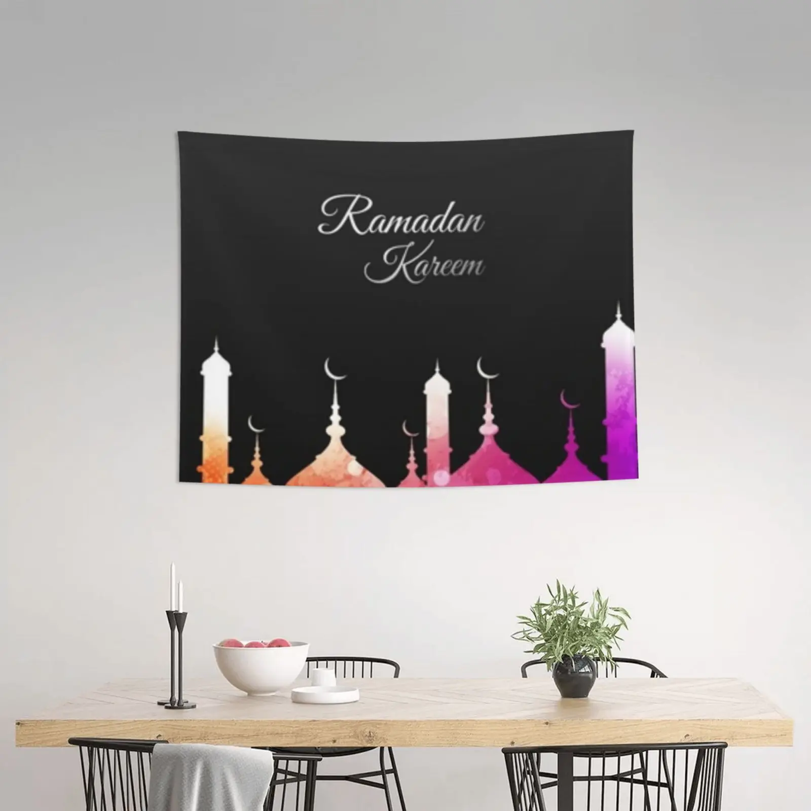 

ИД Мубарак гобелен комната подвесное украшение мусульманский фестиваль Рамадан Настенная картина подарок