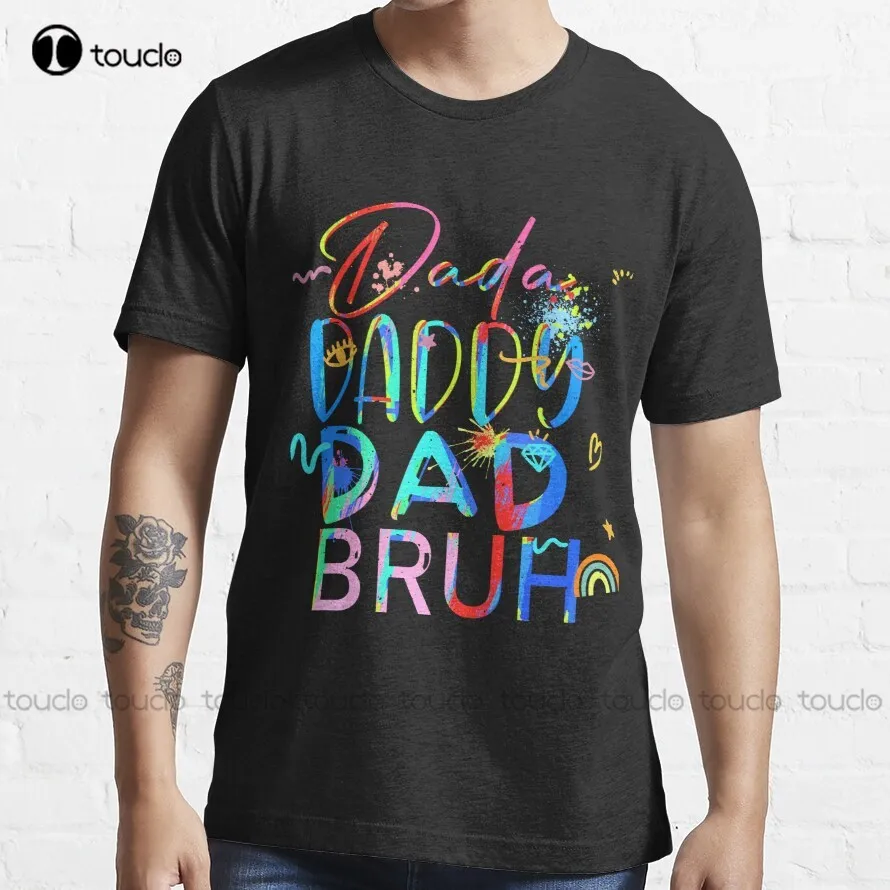 

Dada Daddy Dad Bruh, Best Dad Father'S Day Gift Idea I Went From Dada To Bruh Trending T-Shirt Mens T Shirts Graphic Xs-5Xl Tee