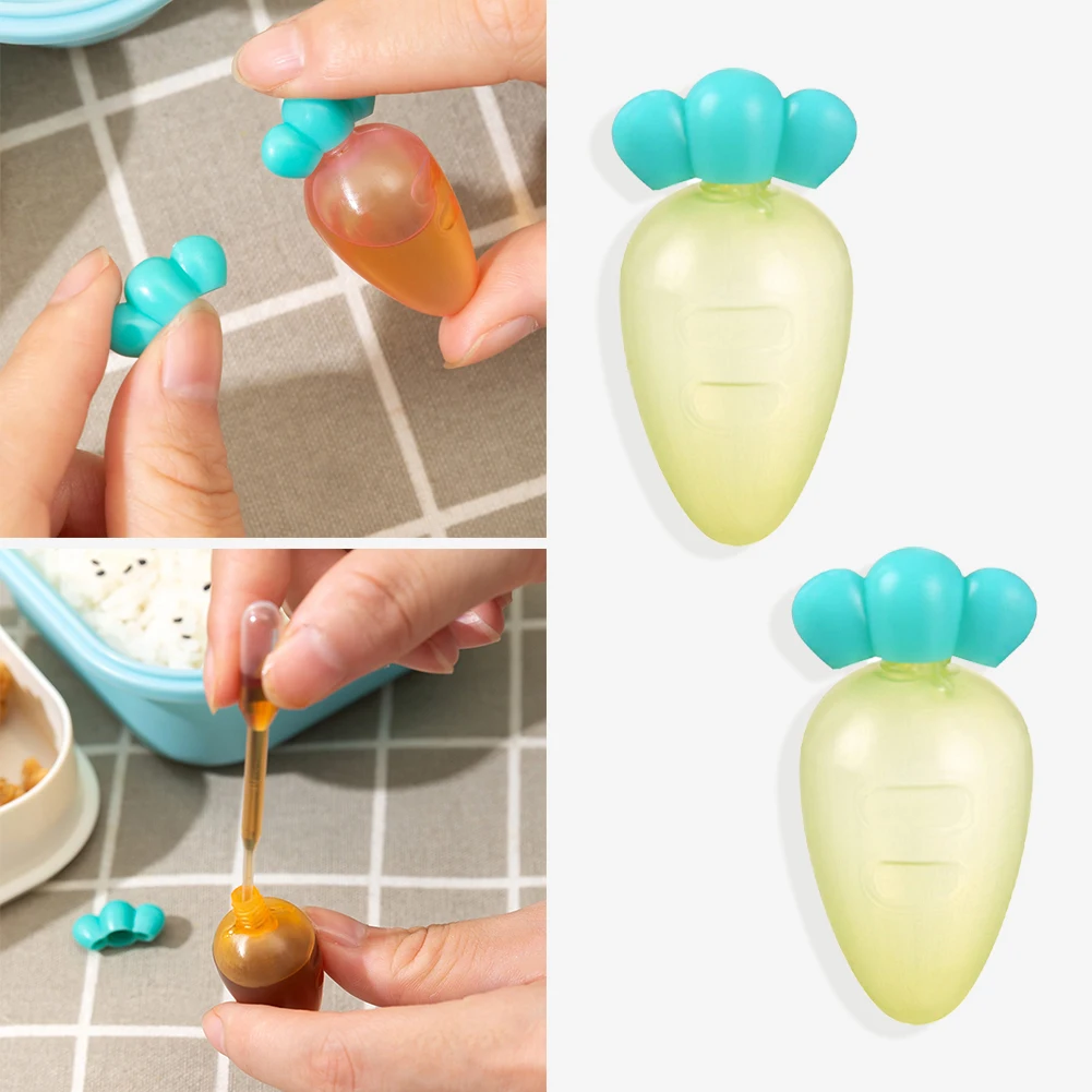 

Mini Squeeze Sauce Ketchup Sauce Bottle Portable Cartoon Radish Squeeze Box Small Sauce Container Ketchup Salad Bottle Kids