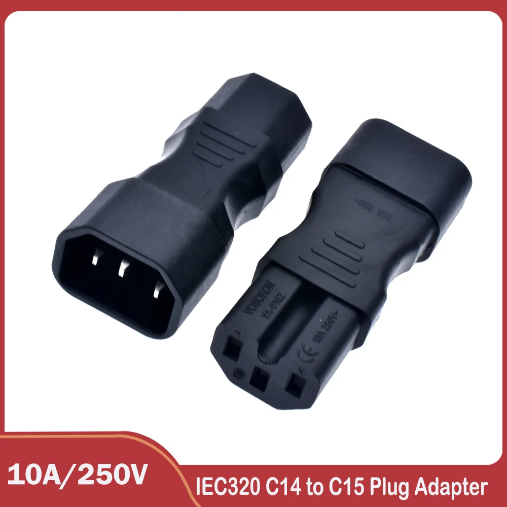 Переходник IEC 320 C14 «папа»-«мама» для чайника C15