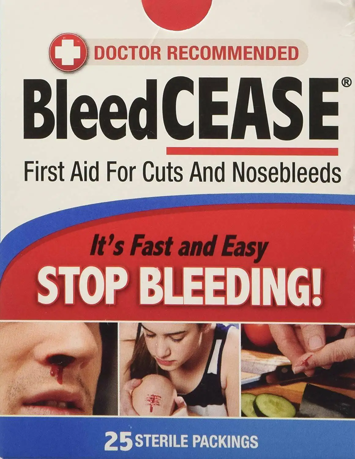 

First Aid for Cuts and Nosebleeds Sterile Packings, 25 Count