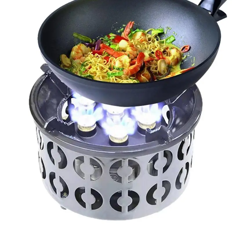 

Camp Propane Stove Wind Protection Furnace Stove For Camping Wind Protection Outdoor Stoves With Evenly Heated For Picnic Hiking