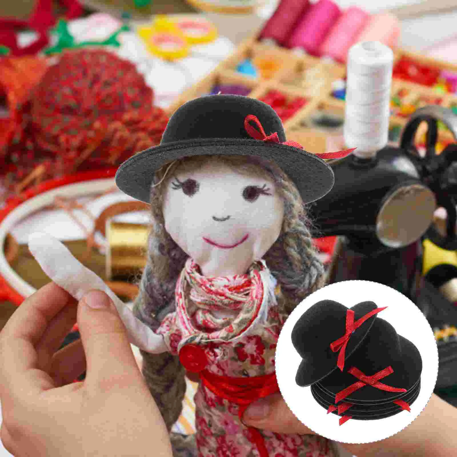 

Mini Top Hat Hats Miniature Formal Adorable Pets Craft Miniture Decoration