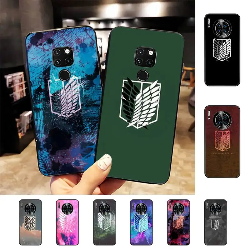 

Attack On Titan Phone Case for Huawei Mate 20 10 9 40 30 lite pro X Nova 2 3i 7se