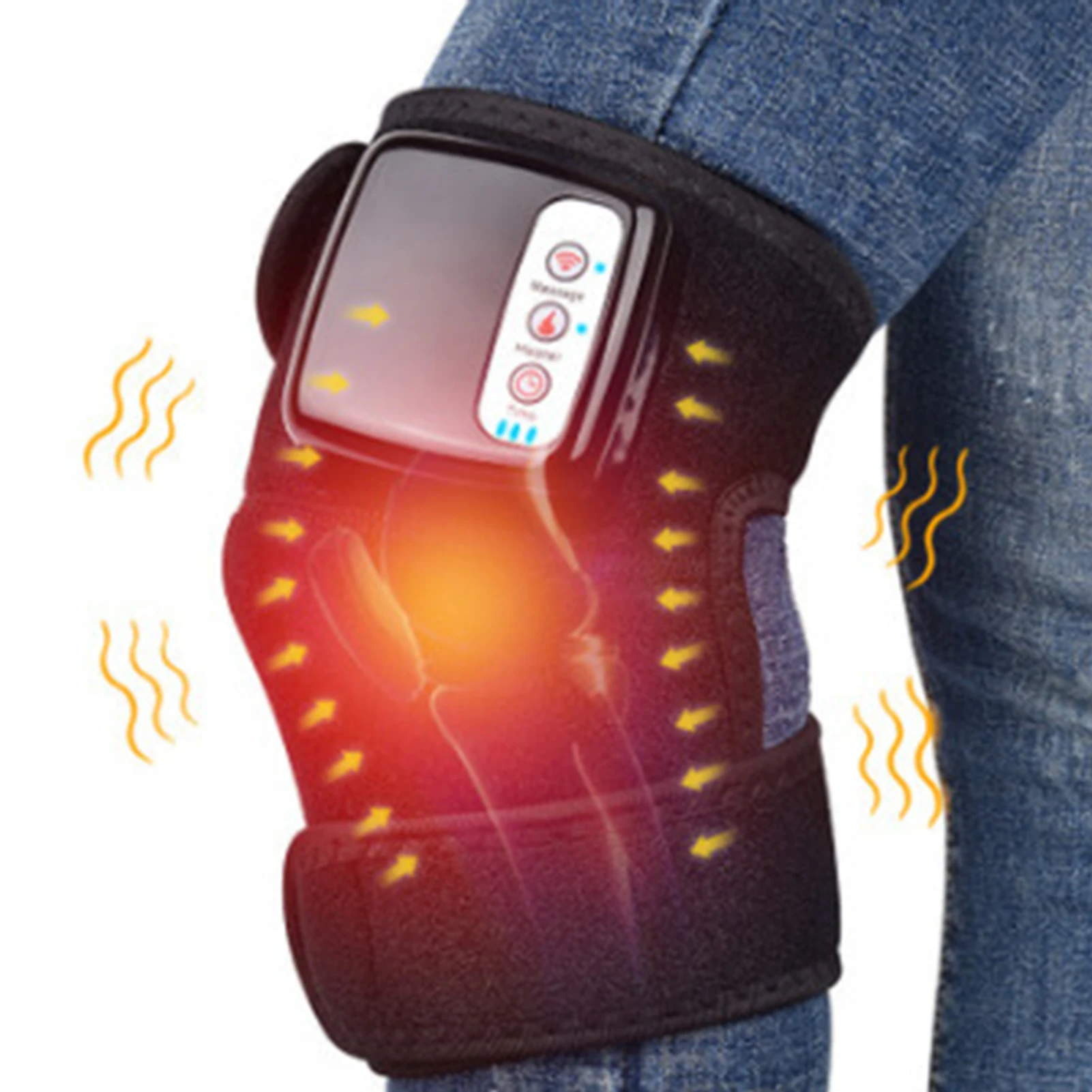 

Knee Massager With Heat Usb Charging Knee Massager Relieve Joint Pain Massage Electric Heating Therapy Knee Vibration Massager