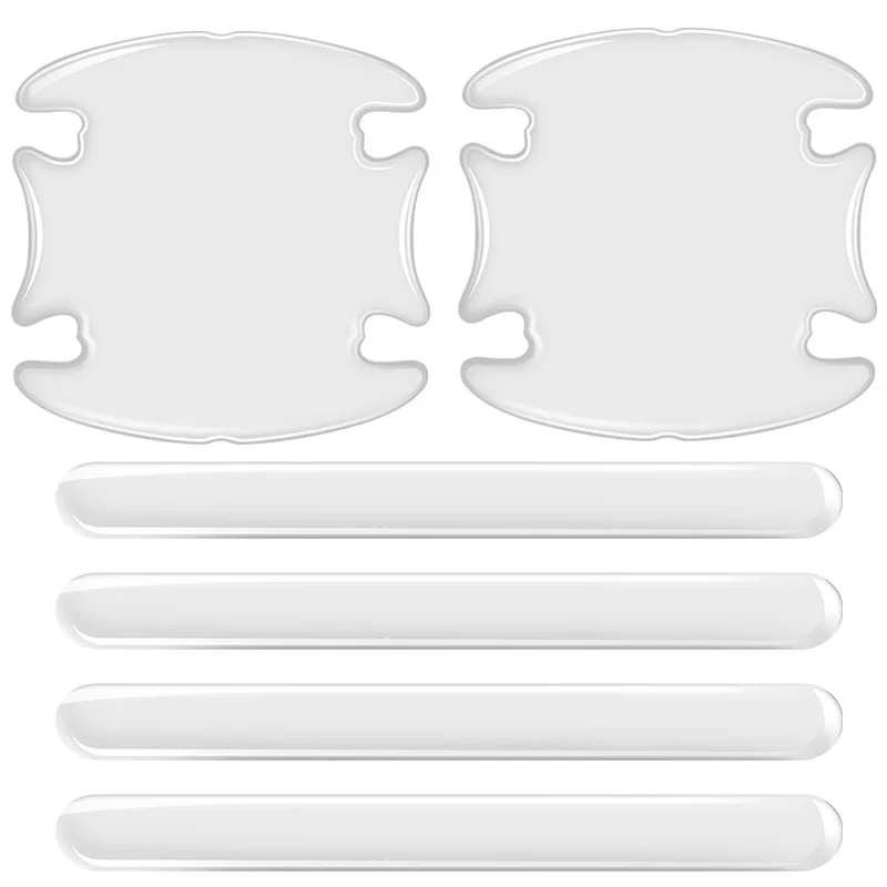 8pcs Car Door Handle Bowl Scratch Protective Stickers Universal For Gadget For Car Nissan Qashqai J11 Audi A6 C5 Bmw F10 images - 6