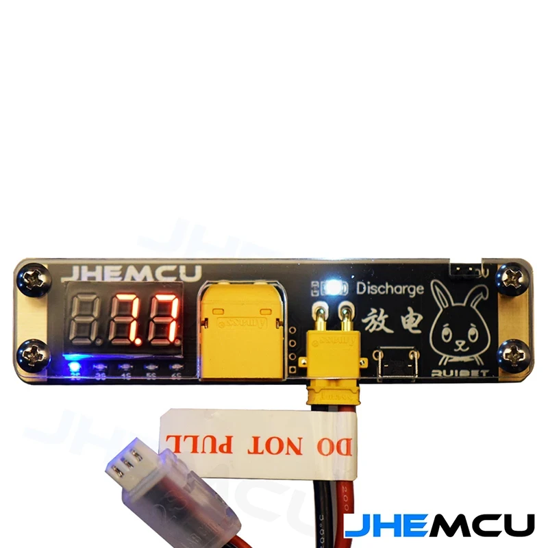 

JHEMCU Ruibet LIPO Discharger Module 2-6S Built-in LED Indicator 3.8V 0V Mode for RC XT30 XT60 LIPO Battery Storage Scrapping