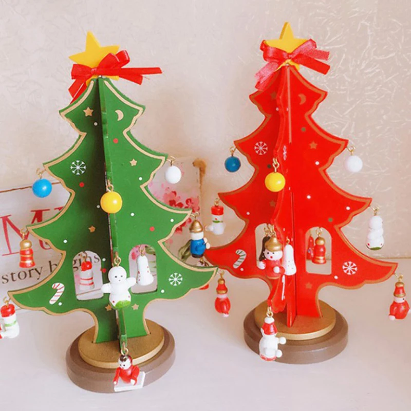 

Креативные деревянные украшения для рождественской елки DIY, рождественский подарок