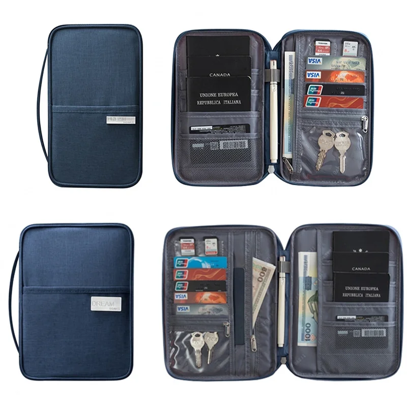 

Waterproof Passport Holder Travel Wallet Big Credit Card Wallets Organizer Travel Accessories Document Bag Cardholder