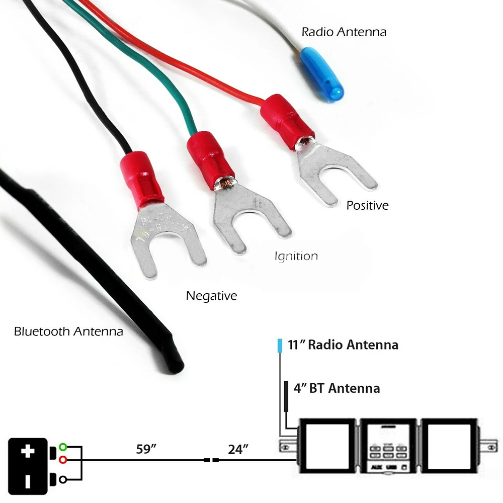 

Музыкальный плеер для мотоцикла, мотоцикла, Bluetooth, водонепроницаемый светодиодный дисплей, радио, звуковая система, водонепроницаемая звук...
