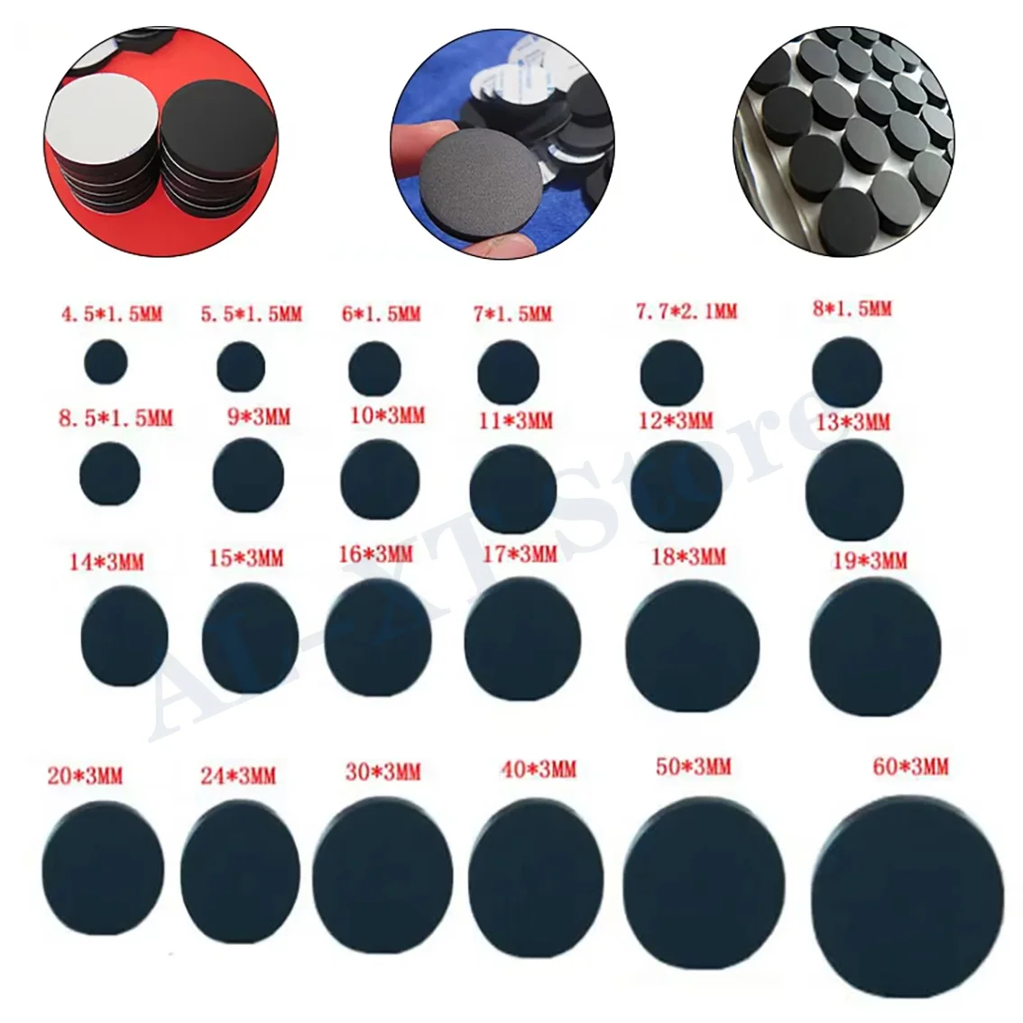 

1-20 шт. твердые круглые резиновые подушечки с клейкой основой, дисковые прокладки, толстые прокладки 1,5/3/3,5/5/8 мм, диаметр 4,5/5,5/6/6,5/7/7,6/7,7/8/8,5-94 мм