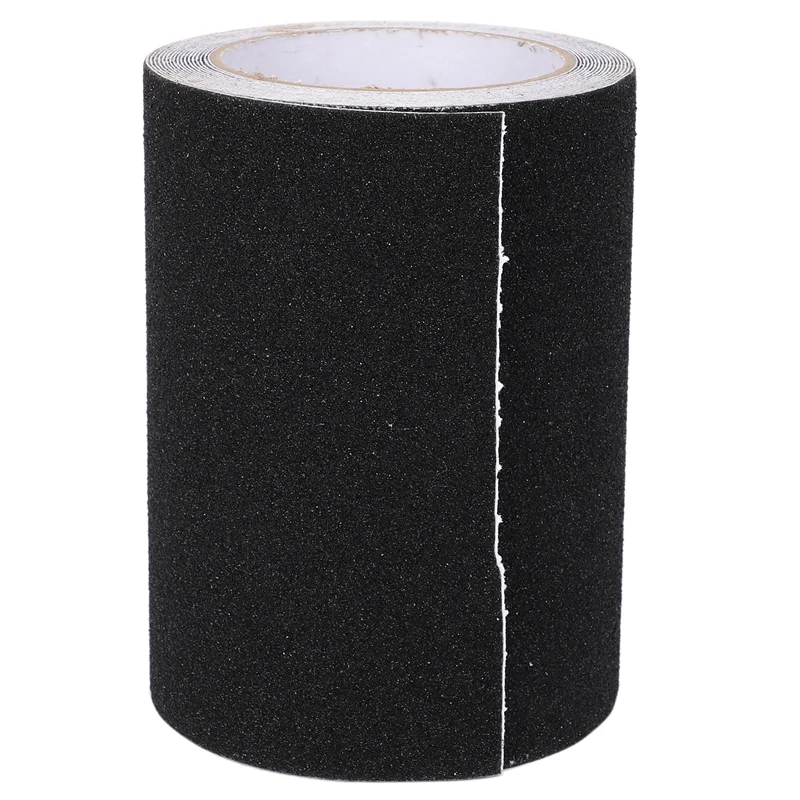 

5Mx15cm Waterproof Anti Slip Tape Stickers For Stairs Floor Bathroom Kitchen Decking Strips(Black)