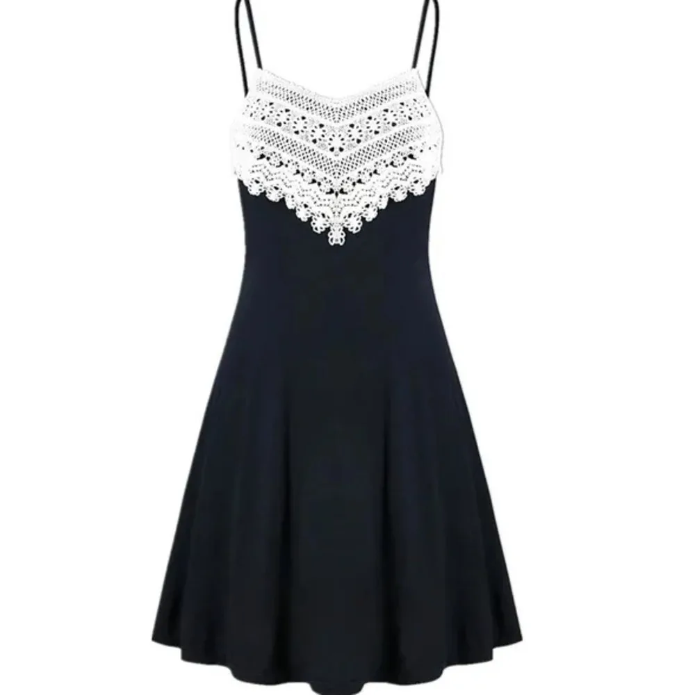 

Women's Lace Open Back Mini Strap Dress