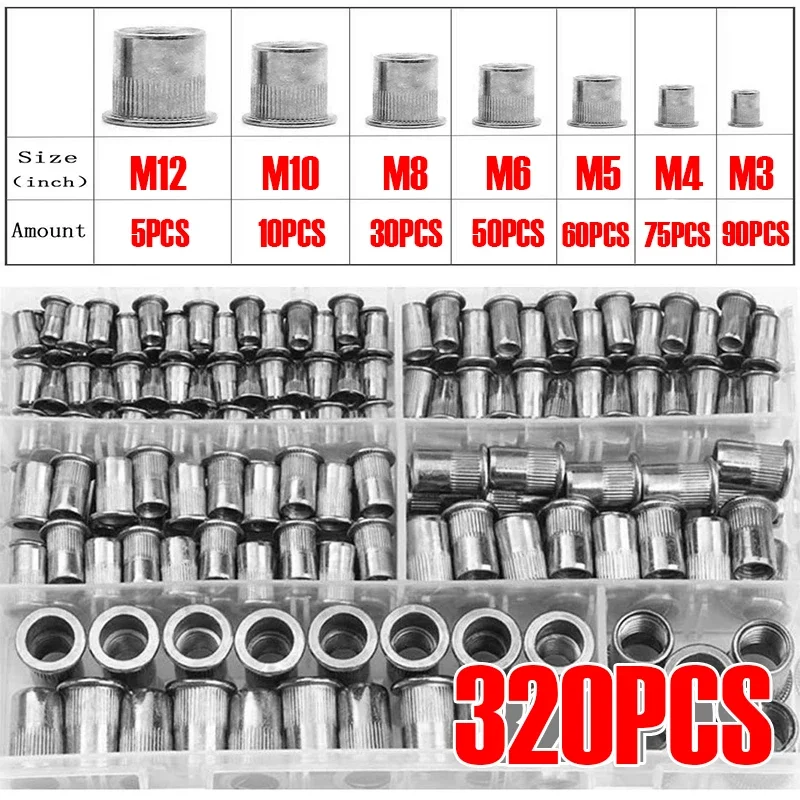 

Набор заклепочных гаек YISEONG M3-M12