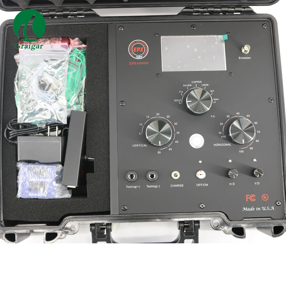 

New EPX10000 digital frequency radar remote metal detector underground gold metal detector