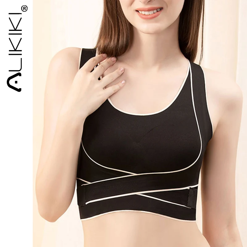 

Women Push Up Bra Plus Size Posture Corrector Bras Seamless Wireless Bralette Sports Brassiere Fitness Vest Crop Top Underwear