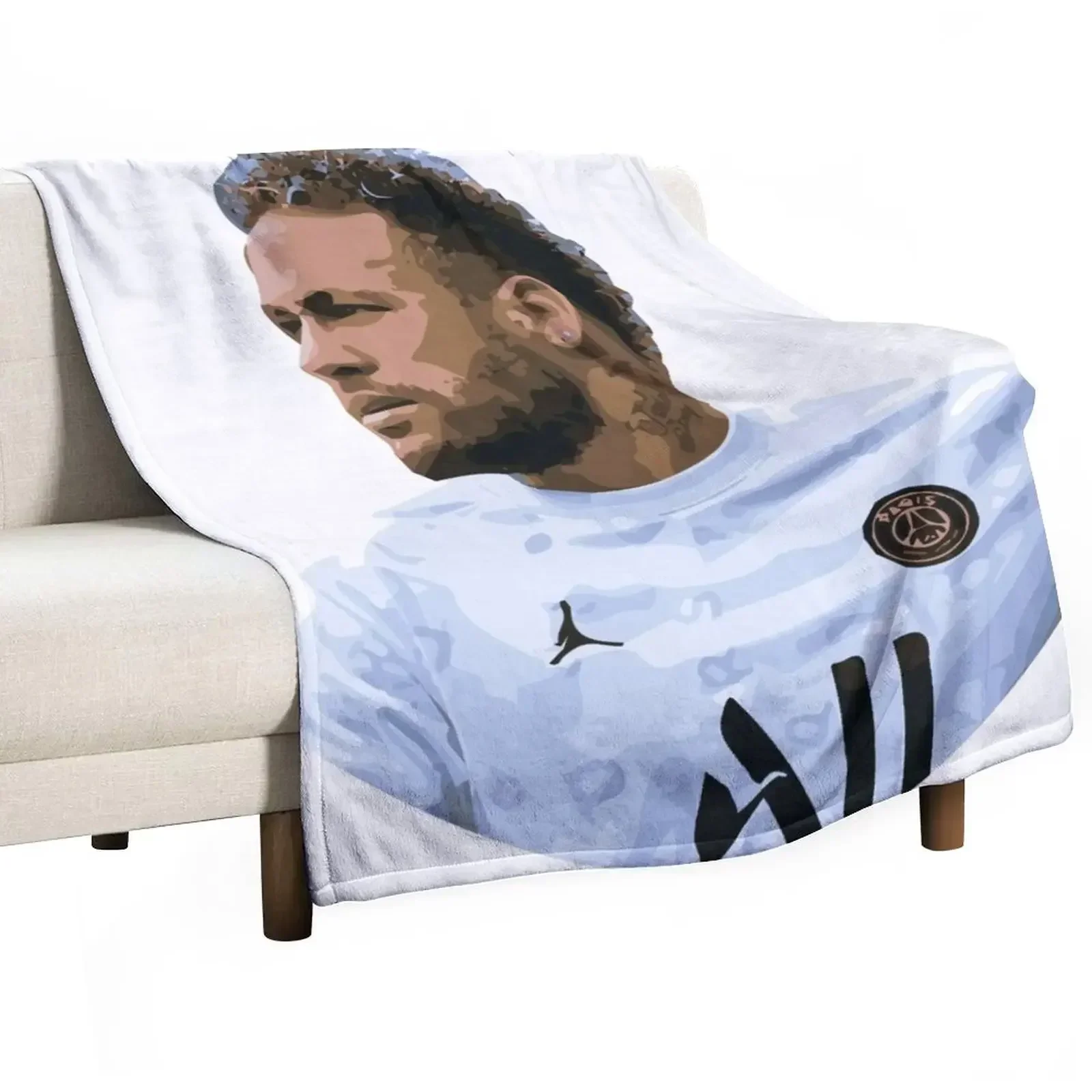 Одеяло с изображением футболиста покрывала на кровать индивидуальный подарок