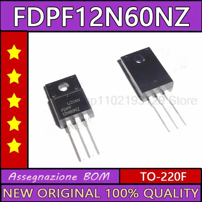 

10 шт./лот 12n60nz новый импортный FET 12a 600V fdpf12n60nz