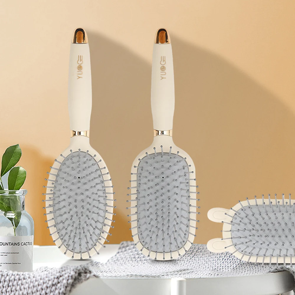 

Home Comb Anti Static Exhaust Air Cushion Comb Women Long Hair Curling Fluffy Air Bag Comb Head Massage Portable Comb 2023