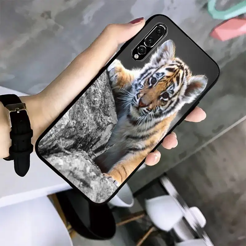 Чехол для телефона с изображением медвежонка злого Тигра Huawei G7 G8 P7 P8 P9 P10 P20 P30 Lite Mini