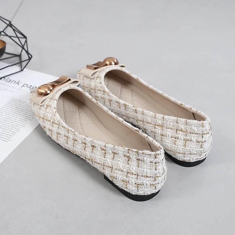 Hot Selling Plus Size 41-44 Women's Pumps Flat Ladies Luxury Shoes