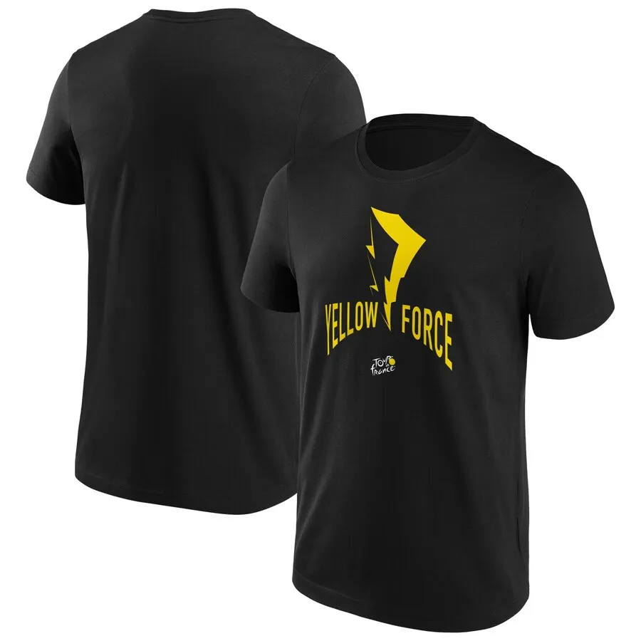 

2022 Summer New Tour de France Yellow Force Graphic T-Shirt Outdoor Cycling Sports Unisex