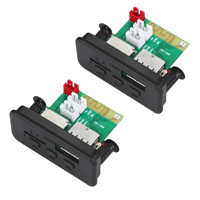 

2 х Плата декодера MP3 Bluetooth 5,0 12 в автомобильный аудио модуль Mini DC WMA USB FM TF радио для автомобиля MP3 аксессуары