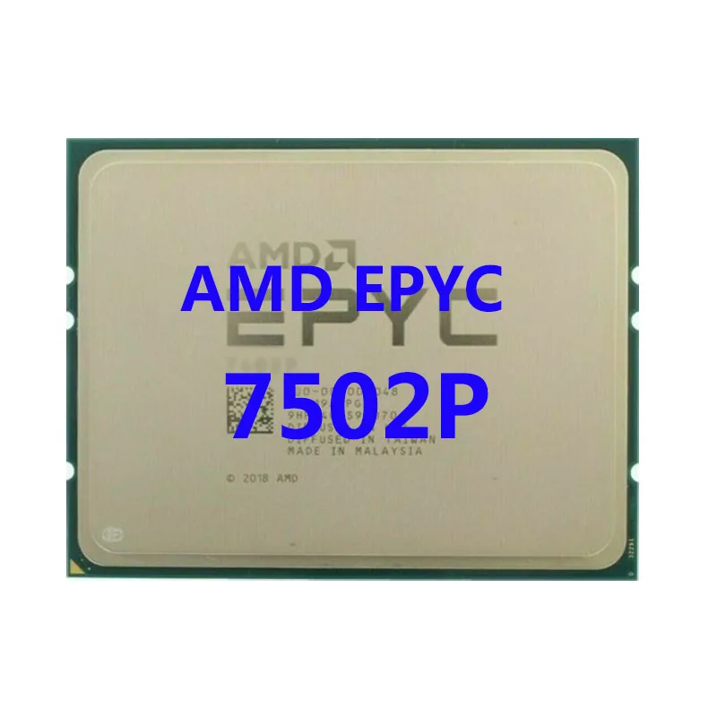 

AMD EPYC 7502P CPU 2.5GHZ 32C/64T 64M cache 180W DDR4-2666V Socket sp3 Processor for LGA4094 Motherboard