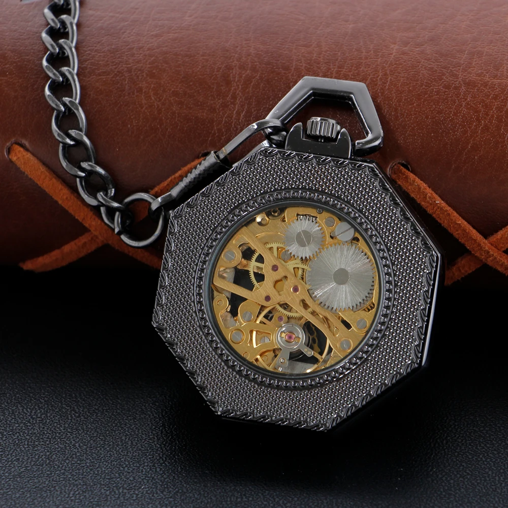 High Quality Mechanical Pocket Watch, Irregular Hollow Design, Unisex Necklace, Timing Pendant, Men's and Women's Pocket Watches
