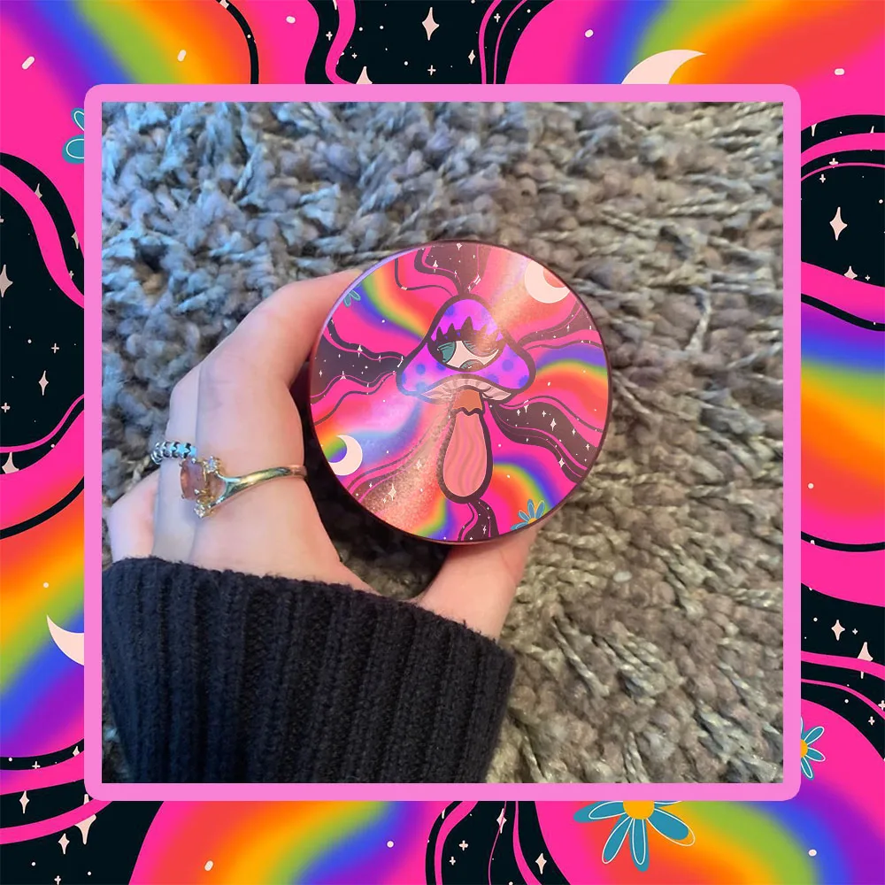 Гриб 40 мм цинковый сплав фотошлифовальная машина 4-слойная металлическая ручная