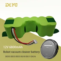 for ecovacs deebot de55 de5g dm88 dd35 dd33 dg710 dg711dg716 12v 6800mah robot vacuum cleaner sweeper battery pack accessories