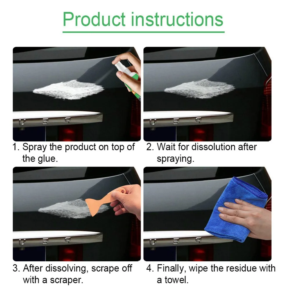 

30ML Car Glass Decal Cleaner Sticker Remover Wall Glue Remover Protect The Paint From Leaving Traces Quickly Remove The Glue