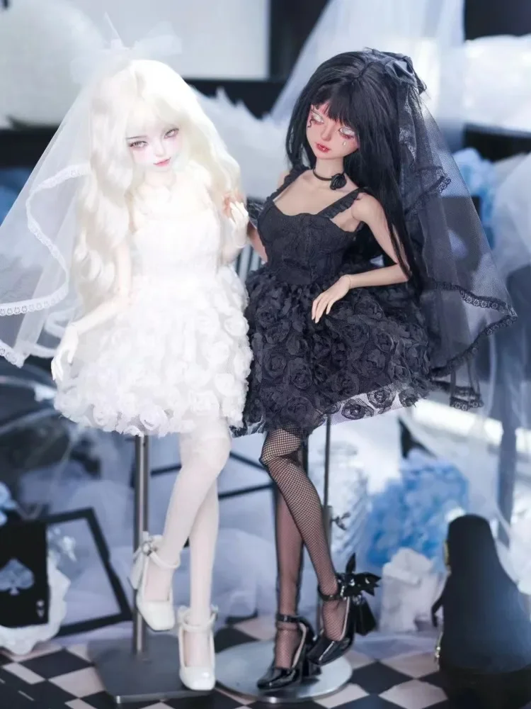 Новое поступление одежда для кукол BJD 1/4 свадебное платье черно-белая юбка