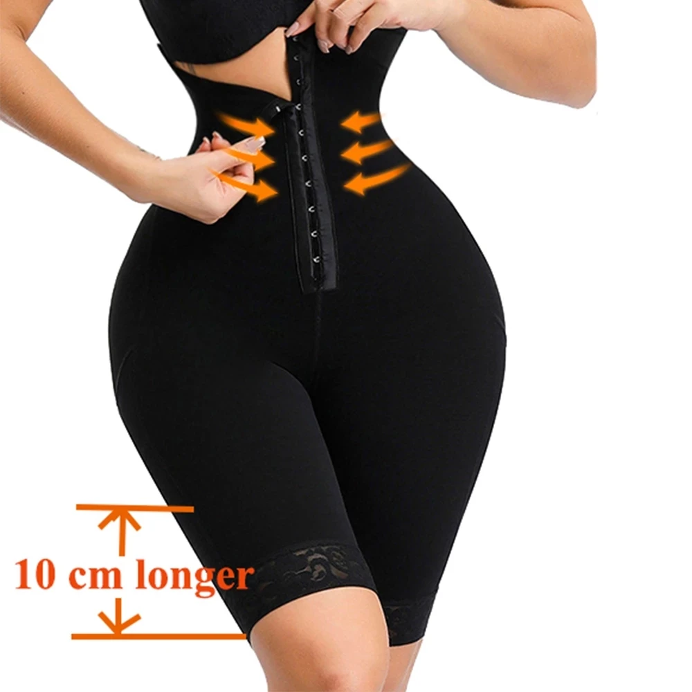 LMYLXL Breasted Lace Butt Lifter High Waist Trainer Body Shapewear Women Fajas Slimming Underwear with Tummy Control Panties