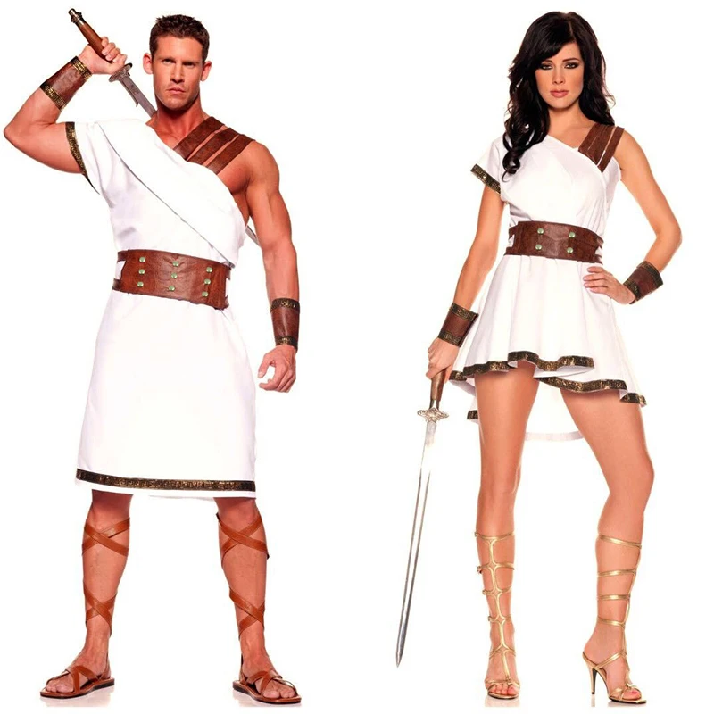 

Ancient Egypt Costume Adult Women Men Greek king Carnival Halloween Party Fancy Dress Clothes Roman Solider Cosplay Outfit
