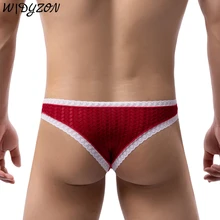 Male G String Panties Sexy Lace Briefs Men Underwear Translucent Men Thong Jockstrap Mens U Pouch Lingerie Gay Slips Hombre